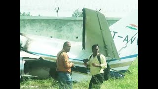 Watch: Nine seater aircraft crashes in Aligargh, all safe