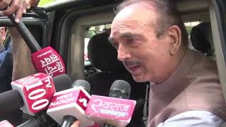 Ghulam Nabi Azad addresses media on J&K