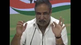 Congress demands white paper on economy: AICC Press Briefing by Anand Sharma at Congress HQ