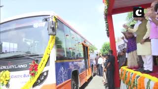 Amit Shah flags off battery operated Eco-friendly buses in Gujarat’s Ahmedabad