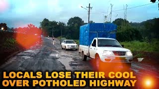 Locals Lose Their Cool Over Potholed Highway