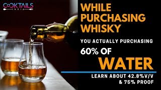 What is Alcohol V/V and What is Proof  in Hindi | 42.8% v/v & 75% Proof is what? | Cocktails India