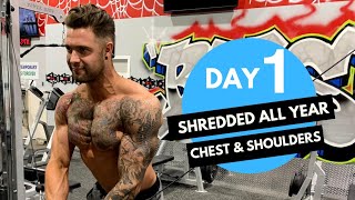 Day-1: Shredded Chest amd Shoulder Workout! (Hindi / Punjabi)