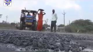 Aurangabad : लिंक रोड वरील खड्डे बुजविण्याच्या कामाला सुरुवात