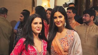 Katrina Kaif With Sister Isabelle At Ambani's Ganpati Pooja 2019
