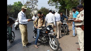 Motorcyclist fined Rs 23,000 for traffic violations in Gurugram