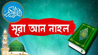 Surah An Nahl With Bangla Translation | সুমধুর কন্ঠে সূরা আন নাহল অারাবী তেলওয়াত -Surah An Nahl Full