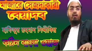 Islamic Bangla Waz | মাজার সেজদাকারী বেয়াদব । হাফিজুর রহমান সিদ্দীকির কঠিন বাংলা ওয়াজ । Islamic BD