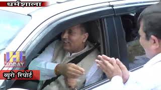 4 AUG N 10 Departing Shimla, Chief Minister Jairam Thakur meets former MP Shanta Kumar