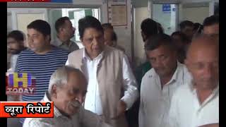 4 AUG N 15 END Dhaniram Chandil surprise inspection of the regional hospital at Solan.