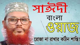 রোজা না রাখার শাস্তি ! Allama Delwoar Hossain Saidy New Bangla Waz । Best Bangla Waz Saidy