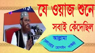 Allama Saidy Waz Mahfil | Bangla Waz 2019 | আল্লামা দেলাওয়ার হোসাইন সাঈদী  ওয়াজ | Bangla Waz Saidy