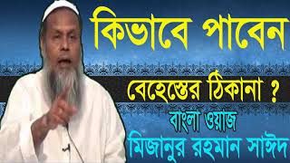 কিভাবে পাবেন বেহেস্তের ঠিকানা ? বাংলা ওয়াজ । Mizanur Rahman Said Bangla Waz | Waz Mahfil 2019