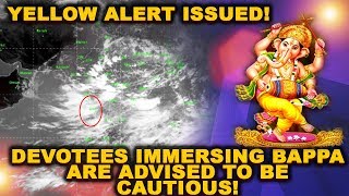 Yellow Alert from tommorow for 5 days; Devotees immersing Bappa are advised to be cautious!