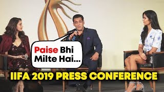 Salman Khan FUN CHAT With Katrina Kaif And Madhuri Dixit | IIFA 2019 Press Conference