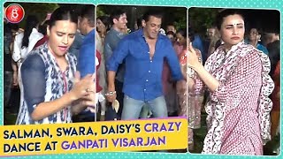 Salman Khan, Swara Bhasker And Daisy Shah's Crazy Dance At Ganpati Visarjan