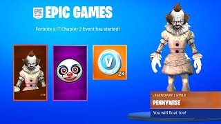 FORTNITE x IT CHAPTER 2 TRAILER with FREE REWARDS & CHALLENGES