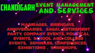CHANDIGARH Event Management | Catering Services | Stage Decoration Ideas | Wedding arrangements |