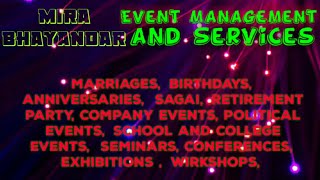 MIRA BHAYANDAR Event Management | Catering Services | Stage Decoration Ideas | Wedding arrangements