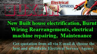 BUXAR   Electrical Services |Home Service by Electricians | New Built House electrification |