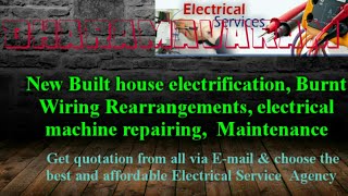 DHARAMAVARAM   Electrical Services |Home Service by Electricians | New Built House electrification |