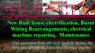 GUNTAKAL   Electrical Services |Home Service by Electricians | New Built House electrification |