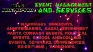 THIRUVANANTHAPURAM Event Management | Catering Services | Stage Decoration Ideas | Wedding arrangeme