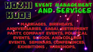 KOZHIKODE Event Management | Catering Services | Stage Decoration Ideas | Wedding arrangements |