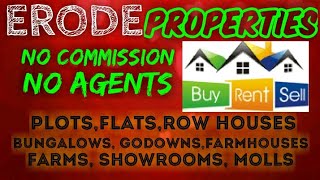 ERODE   PROPERTIES   Sell Buy Rent    Flats  Plots  Bungalows  Row Houses  Shops 1280x720 3 78Mbps 2