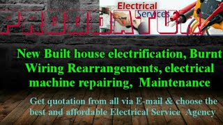 PRODDATUR   Electrical Services |Home Service by Electricians | New Built House electrification |