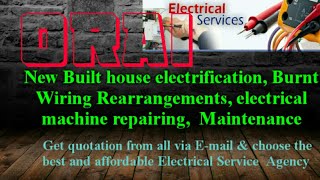 ORAI   Electrical Services |Home Service by Electricians | New Built House electrification |