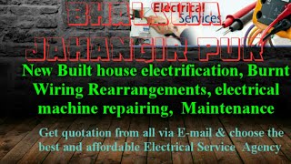 BHALSWA JAHANGIR PUR  Electrical Services |Home Service by Electricians | New Built House electrific