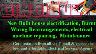 DINDIGUL    Electrical Services |Home Service by Electricians | New Built House electrification |