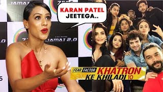 Nia Sharma Reaction On Khatron Ke Khiladi 10 | Karan Patel, Balraj, Karishma Tanna