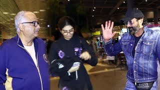 Bobby Deol, Boney Kapoor And Khushi Kapoor Spotted At Mumbai Airport