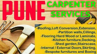 PUNE   Carpenter Services  ~ Carpenter at your home ~ Furniture Work  ~near me ~work ~Carpentery 128