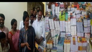 Sabita Indra Reddy Education Minister Distributes Books And Other Things.