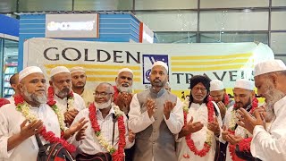 Golden Travels Hajj and Umrah Group | 3rd Batch Hajjis Returned | RGI Airport - DT News