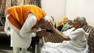 PM Modi meets his mother on his 69th birthday