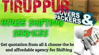 TIRUPPUR     Packers & Movers ~House Shifting Services ~ Safe and Secure Service  ~near me 1280x720