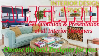 ALIGARH   INTERIOR DESIGN SERVICES ~ QUOTATION AND PRESENTATION~ Ideas ~ Living Room ~ Tips ~Bedroom