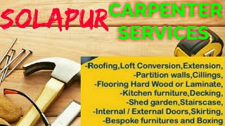 SOLAPUR     Carpenter Services  ~ Carpenter at your home ~ Furniture Work  ~near me ~work ~Carpenter