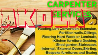 AKOLA    Carpenter Services  ~ Carpenter at your home ~ Furniture Work  ~near me ~work ~Carpentery 1