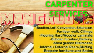 MANGALORE     Carpenter Services  ~ Carpenter at your home ~ Furniture Work  ~near me ~work ~Carpent