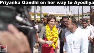 Congress General Secretary Priyanka Gandhi Vadra on her way to Ayodhya 04