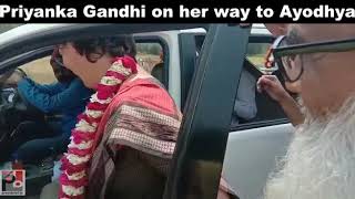 Congress General Secretary Priyanka Gandhi Vadra on her way to Ayodhya 05