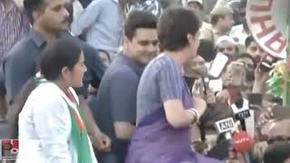 Congress General Secretary Priyanka Gandhi Vadra addresses a rally in Ghaziabad, Uttar Pradesh