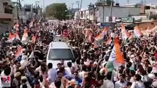 कांग्रेस महासचिव प्रियंका गाँधी के भव्य रोड शो सहारनपुर में
