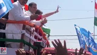 Congress President Rahul Gandhi and Priyanka Gandhi hold a road show at Amethi
