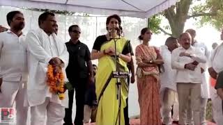 Congress General Secretary Priyanka Gandhi addresses public meeting at Khiro, Raebareli